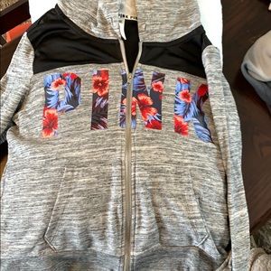 PINK full zip hoodie